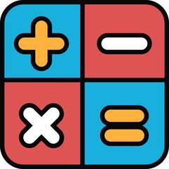 Obraz premium Illustration in concept of mathematical symbols in line style.