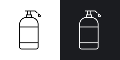 Liquid soap bottle icon