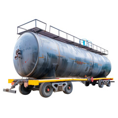 Industrial Tanker Mounted on Trailer for Transportation of Liquids