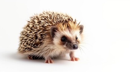 Obraz premium Hedgehog isolated on white background. Wild herbivore. Wildlife. Mammals.