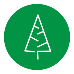 Trees Icon Logo Green