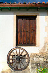 Puentedey village in Burgos province , declared one of the most beautiful towns in Spain,  Europe