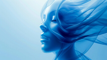 Obraz premium Medical Support relax, stylish, blue monday concept,
