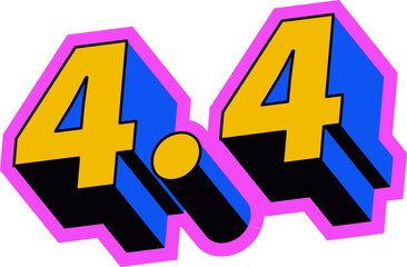 Fototapeta premium 4.4 Promo Shopping Day Flash Sale Promotion