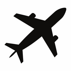 airplane silhouette vector black aircraft