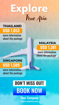3D Travel Package Promo
