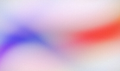 Abstract red magenta blue retro color grainy noisy gradient texture backdrop design. Vibrant colors wave line soft gradient grainy web banner and poster. Noise texture effect