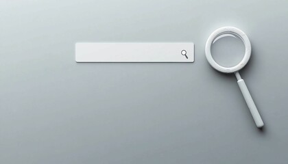 navigation bar isolated on gray background, Online search concept, Digital exploration and Internet browsing.
