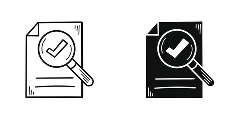 Hand drawn memo paper sheet icon in flat style. Checklist vector illustration on isolated background. To do list sign business concept.