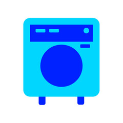 washing machine duotone style interior furniture icon for illustratior and graphic design