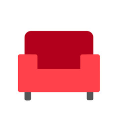 sofa interior furniture icon for illustratior and graphic design