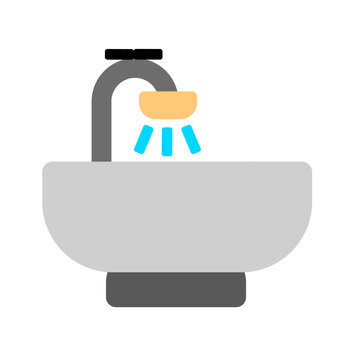 wastafel interior furniture icon for illustratior and graphic design