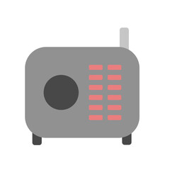 radio isolated on white background