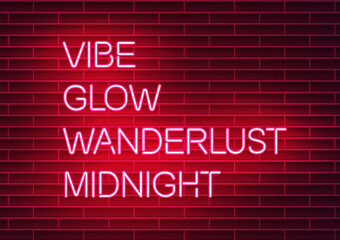 Obraz premium Neon sign reading 