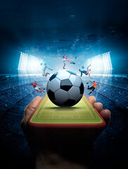 Experience the soccer anywhere, soccer moves on mobile phone.