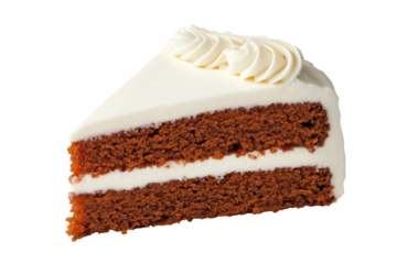 Delicious chocolate cake slice with creamy frosting on top, perfect for dessert lovers and special occasions.