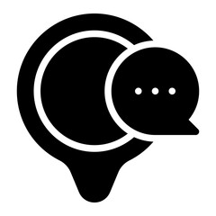 chat glyph icon