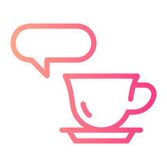 coffee break gradient icon