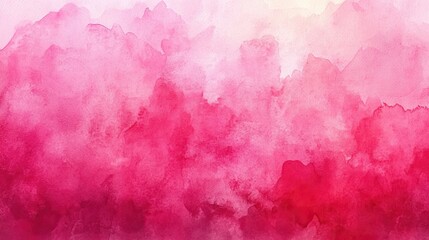 Fototapeta premium Vivid magenta pink watercolor texture background Bright fuchsia and purple abstract paint with organic edges, ideal for girly, feminine, fun designs like beauty products, fashion, and kids' parties