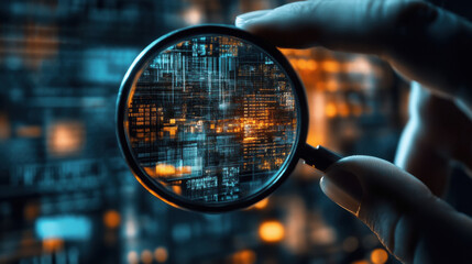 data under magnifying glass