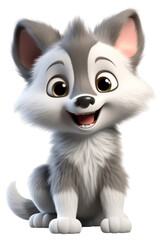 Obraz premium PNG Cartoon mammal animal white.