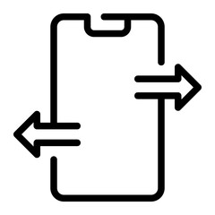 smartphone line icon