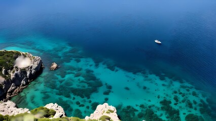 coral reef in the sea