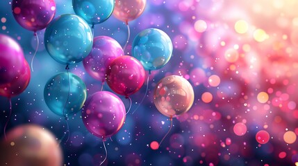 Balloon background colorful floating balloons bright and cheerful perfect for celebration themes