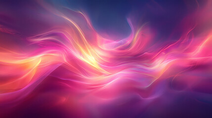 Abstract Colorful Flowing Waves of Light and Energy - Vivid and Dynamic Motion
