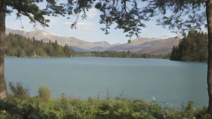 lake in the mountains