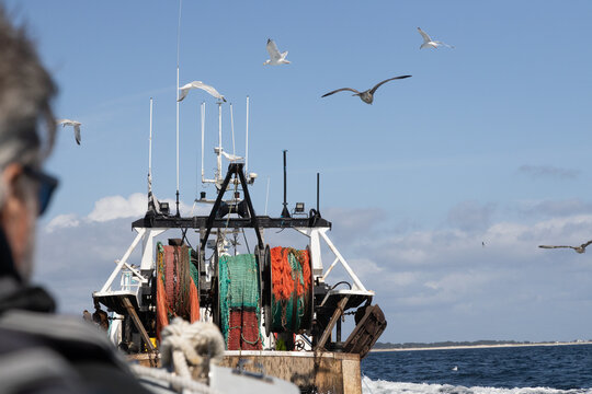 Chalutier au retour de p&ecirc;che