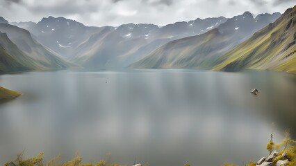 lake in the mountains