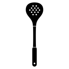 Spatula icon black silhouette