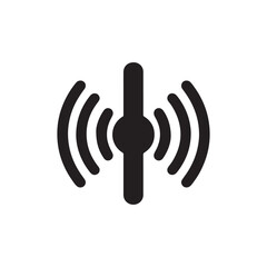 Sound Speaker Megaphone Icon: Single Solid Vector Illustration for Website Design, Logo, App, Template