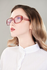 Fototapeta premium transparent glasses frame