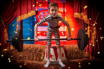 funny circus boy © Andrey Kiselev