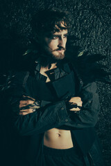 like a black raven