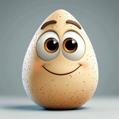 Created using stock tools, this cute cartoon character is made from almonds