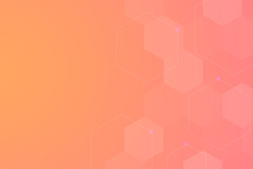 Tech business gradient background banner presentation art design hexagonal elements