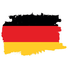 Brush stroke flag of Germany design element