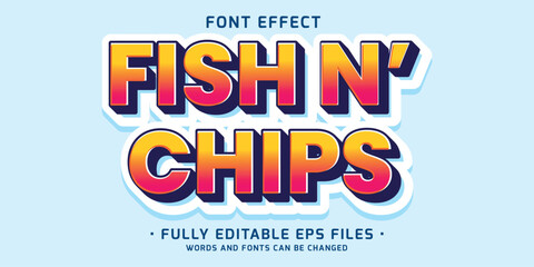 bold and vibrant color 3d text effect for food and drink brand
