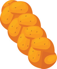 Delicious golden brown challah bread loaf, freshly baked and ready to be enjoyed