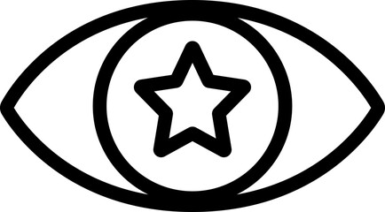 Leader Vision Line Icon