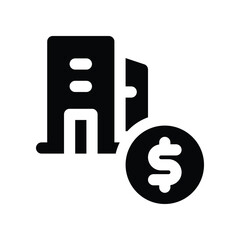 real estate icon. vector glyph icon for your website, mobile, presentation, and logo design.