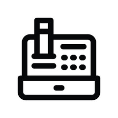 cash machine icon. vector line icon for your website, mobile, presentation, and logo design.