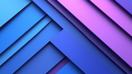 Obraz premium Vibrant abstract pattern featuring layered blue and purple geometric shapes, ideal for backgrounds or creative designs.