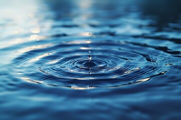 Blue background abstract water ripples serene and calm perfect for soothing visuals