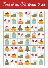 Christmas printable educational worksheet. Early educational activities for kids. Educational games for preschool kindergarten. Learning pages easy level for toddlers. Christmas teacher resources.