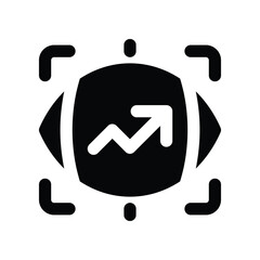 vision icon. vector glyph icon for your website, mobile, presentation, and logo design.