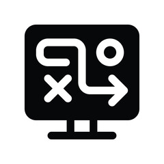 planning icon. vector glyph icon for your website, mobile, presentation, and logo design.
